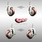 Service Caster 3.5 Inch 316SS Maroon Polyurethane 1/2 Inch Threaded Stem Caster Brakes SCC, 2PK SS316TS20S3514-PPUB-MRN-121315-2TLB2 - alternate 6